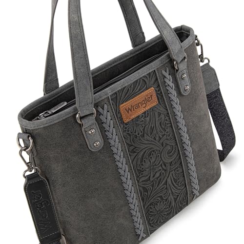 Image of Montana West X Wrangler Tote Bag for Women Western Purses with Detachable Strap Medium Satchel Handbags | with Crossbody Strap