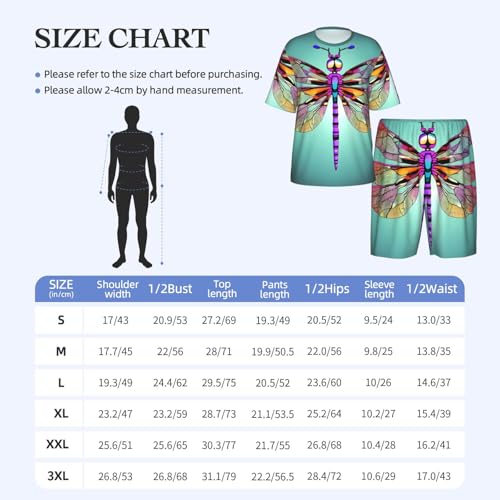Pyjama homme imprimé libellule ensemble élégant cadeau idéal