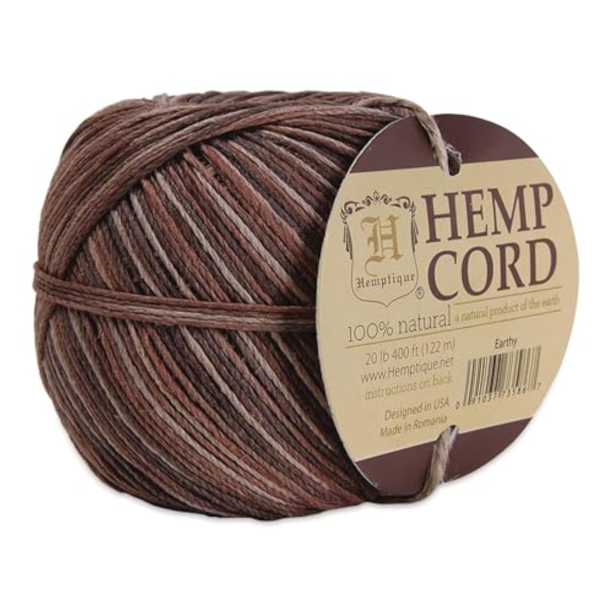 Hemp Ball Decorative Orbs, Earthy