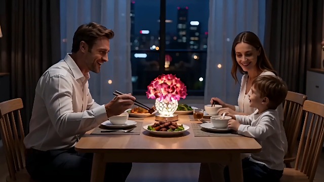 Image of Artificial Hydrangea Flower Lamp with Remote Control, Hydrangea Flower 3 Color Dimmable Night Light Gifts for Women Mom Wife Friend Birthday Christmas, Bedroom Coffee Shop Store Living Room Decor