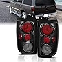 AmeriLite Black Smoke Replacement Brake Tail Lights Set for 1997-2002 Ford Expedition - Passenger and Driver Side