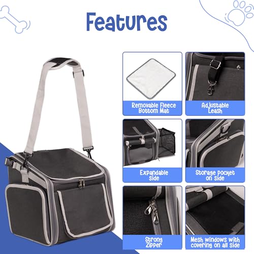 Picea cesta de bicicleta para cães, janelas de malha, 2 correias de segurança, laterais macias, tran