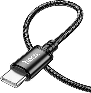Hoco X89 Wired 60W USB Type-C to Type-C Charging Data Cable, 1 Meter Length, Black