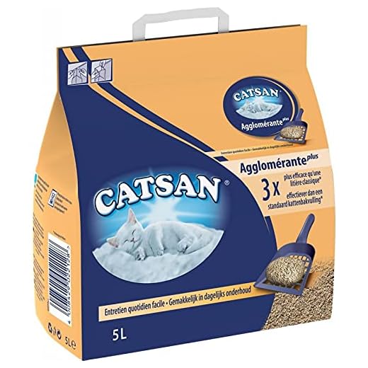 Catsan Minérale Agglomérante Plus Litière pour Chats 5L (Lot de 3)