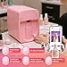 agreilduite Portable Mobile Nail Printing Machine, Smart Nail Printer, Nail Art Printing Machine with Automatic Nail Edge Recognition Fast Drawing in ≈20s, Portable Digital Printer for Nail Art Pink