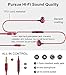 in Ear Headphones, MR01 Comfortable Tangle-Free Stylish Wired in-Ear Earbuds with Microphone, Crystal Clear Sound Noise Isolating Earphones for iPhone iPod Samsung Laptop Computer, Red