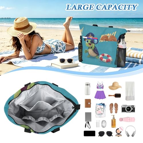 Sac de voyage pour croisière et plage Turtle Ocean résistant au sable