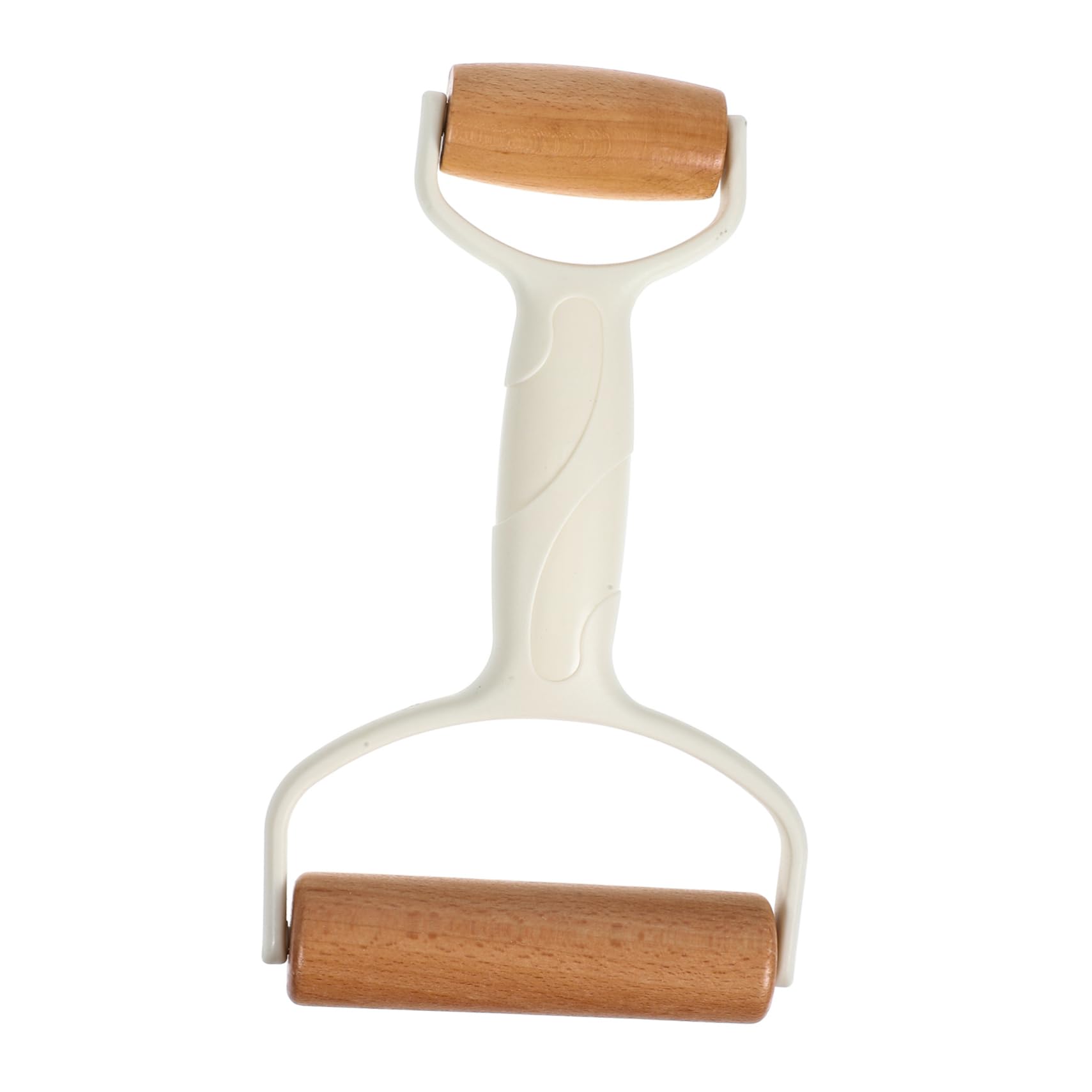 PRETYZOOM 4piezas Rodillo De Doble Cabezal Para Pastelería y Pizza Rodillo De Madera y De Limpiar Agarre Cómodo Herramienta De Cocina Esencial