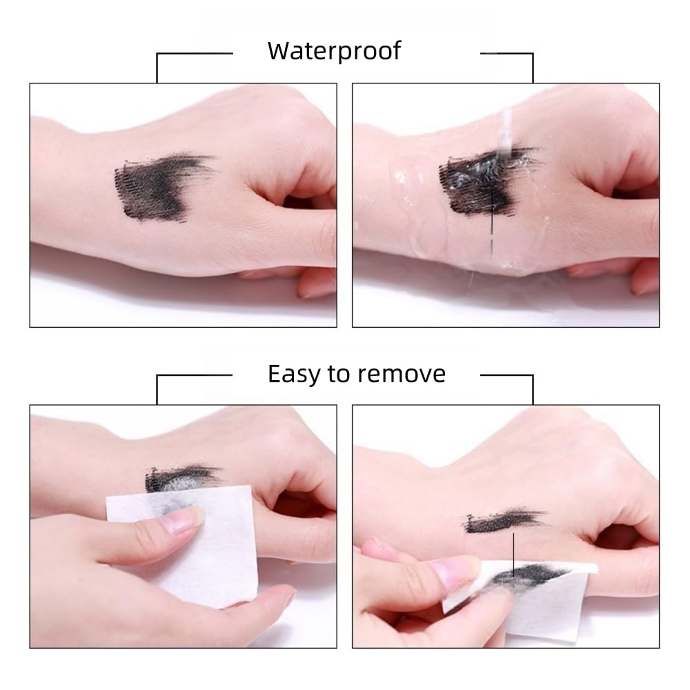 Black Mascara with Ultra Fine brush for Tiny and Lower Eyelash Smudge-proof, No Clumping, Lengthening and Voluminous Lashes - Image 4