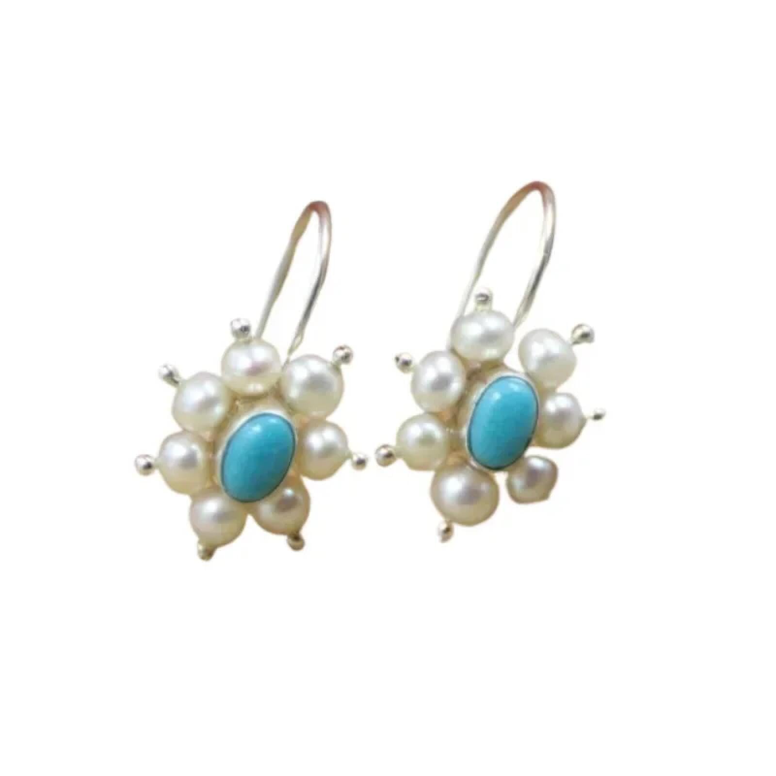 Pendientes de estilo étnico con acabado retro y diseño minimalista 7