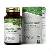 Ezyleaf Magnesium Malate | 1000mg Malate de Magnesium par Portion   180 Capsules de Supplément de Magnésium Haute Teneur | Capsules Vegan et sans Remplissage | Sans OGM Sans Gluten Sans Allergène