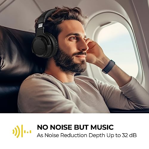 Image of E7 Active Noise Cancelling Headphones Wireless Bluetooth Headphones with Rich Bass, Wireless Headphones with Clear Calls, Bluetooth 5.0, 30 Hours Playtime, Comfort Fit, Model 4
