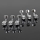 lotmusic Locking Tuning Pegs For Electric Acoustic Guitar Tuner Machine Heads 3 Right 3 Left