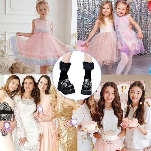 Image of 2 Pcs Leg Warmers Y2k, Leg Warmers, Y2k Accessories, Cute Kawaii Cream Legwarmers for Women Winter