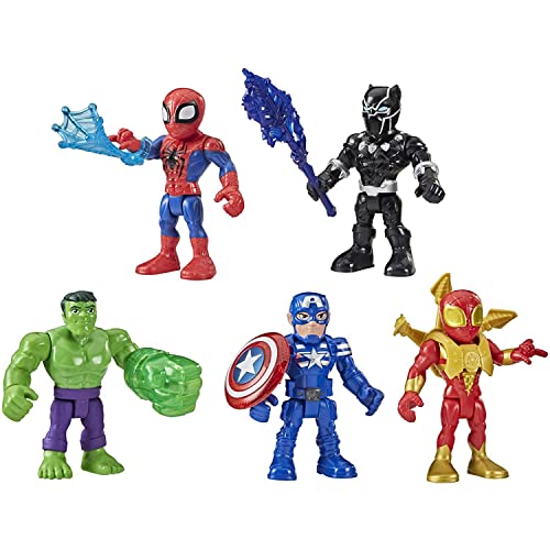 Marvel Super Hero Adventures 5-Inch Action Figure 5-Pack, Include...
