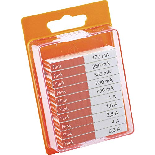 Micro-fusibles ESKA 120.0.9 rapides 5x20 mm en assortiment de 100 pièces pour circuit électrique