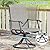 DIFY 5 Pieces Outdoor Patio Dining Set, 4 Grey Textilene Swivel Dining Chairs and 40.6" Grey Round Dining Table, Metal Outdoor Table and Chairs for Lawn Garden Backyard Deck