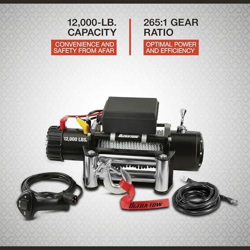 Ultra-Tow Winch 12V 12,000 lb capacidad LD-D12000 miniatura 2