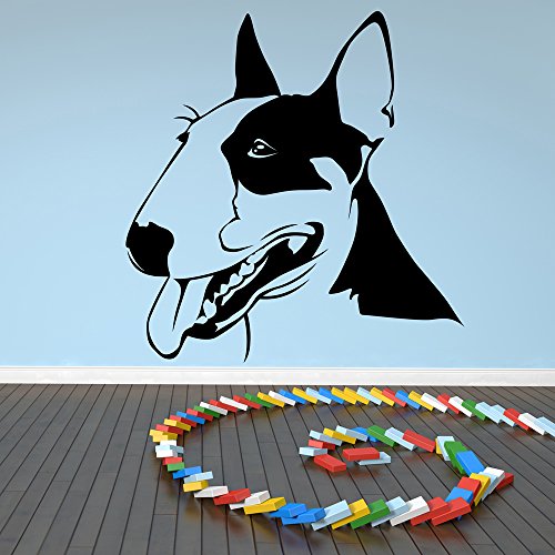 azutura Bull Terrier Dog Pets Animals Wall Sticker available in 5 Sizes and 25 Colours Royal Blue