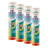 equilibra Integratori Alimentari, Più Energia, Integratore per il Benessere Vitaminico, con Vitamine Gruppo B, Vitamina C, Vitamina E, Biotina, Gusto Agrumi, 20 Compresse Effervescenti
