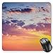 Produktbild Sky Mouse Pad, Dramatic Sky Picture with Sunset Time Clouds and Tranquility Idyllic View Gaming Mousepad Office Mouse Mat Peach Yellow Pale Blue