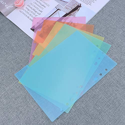 TOYANDONA 2 peças divisórias de página de índice, práticas, coloridas, duráveis, fichas, índice, pág