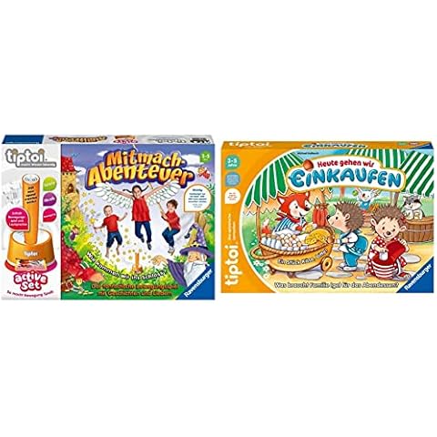 Ravensburger tiptoi 00044 active Set Mitmach-Abenteuer, Kinderspiel ab 3 Jahren & tiptoi Spiel 00119 Cover
