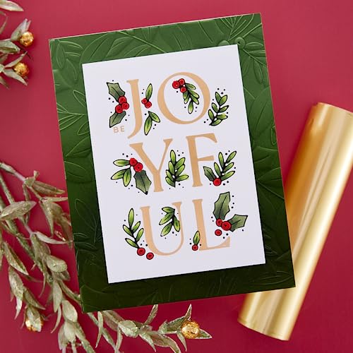 Spellbinders Joyful Glimmer Hot Foil Plate from The De-Light-Ful Christmas Collection by Yana Smakula, METAL - Image 3