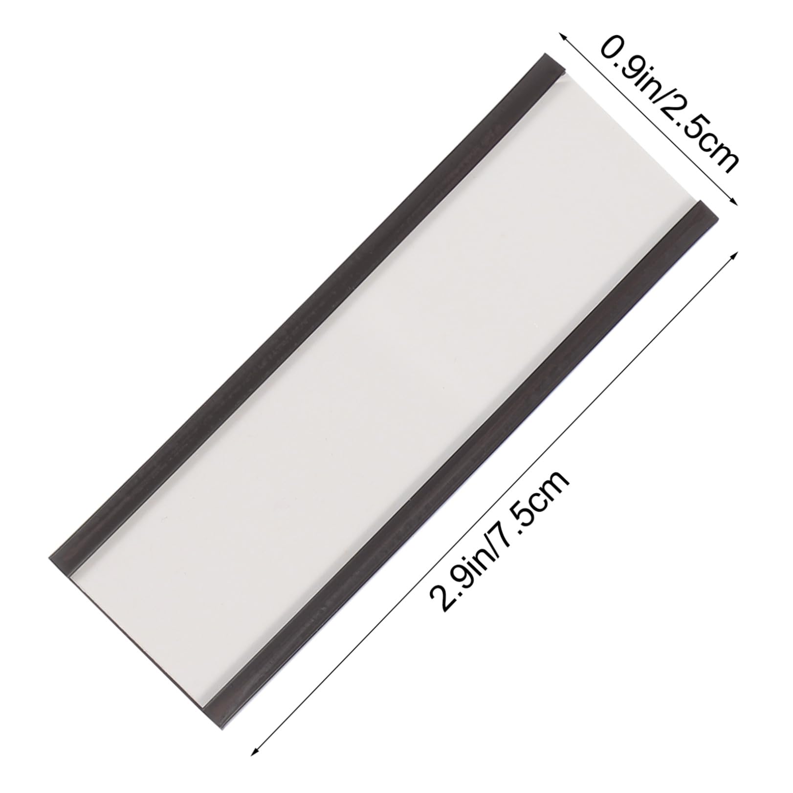 Clip Etichette Magnetico 50 Pezzi in Gomma per Scaffale Magazzino