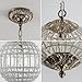 HUOKU Crystal Globe Chandelier, 12