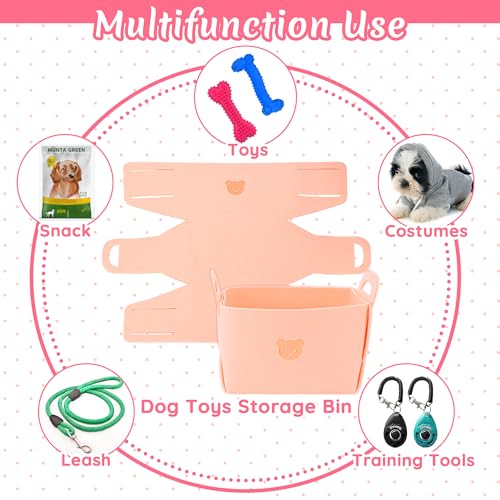 Ousiya 12er Set Welpenspielzeug, kleines Hundespielzeug, Welpenkauspielzeug mit Aufbewahrungsbox,Kauspielzeug für kleine und mittelgroße Hunde, zum Spielen