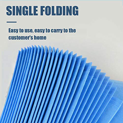 Image of Disposable Massage Table Sheets, 31 inch X 78 inch 20Pcs Waterproof Spa Bed Cover Non-Woven Fabric for Massage Therapist, Tatto, Waxing, Lash Bed, Salon Table (Blue)