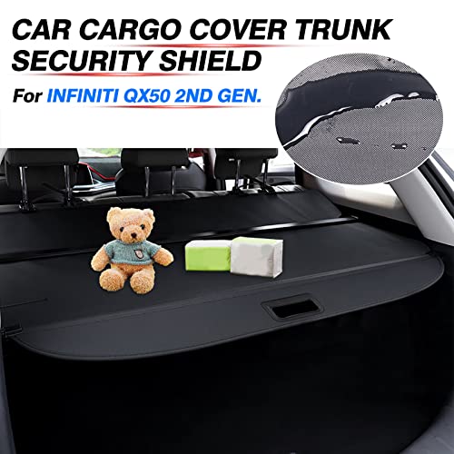Image of Powerty Cargo Cover for 2019-2025 Infiniti QX50 Accessories, Canvas