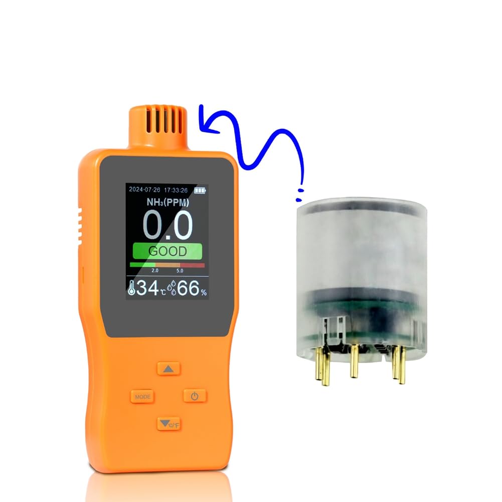 Detectores de Gas Amoníaco NH3 Analizadores de Gas Medidor de Alarma Dispositivo Digital Detectores de Fugas de Gas 0-100PPM