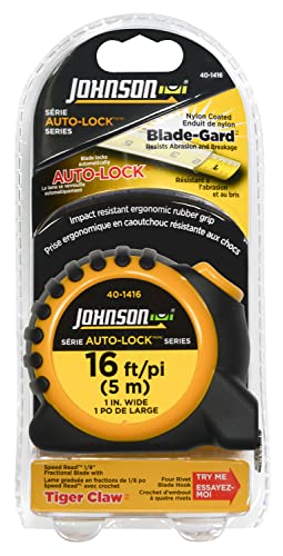 Johnson Level & Tool 40-1416 16' x 1" Auto-Lock™ Inch/Metric Power Tape