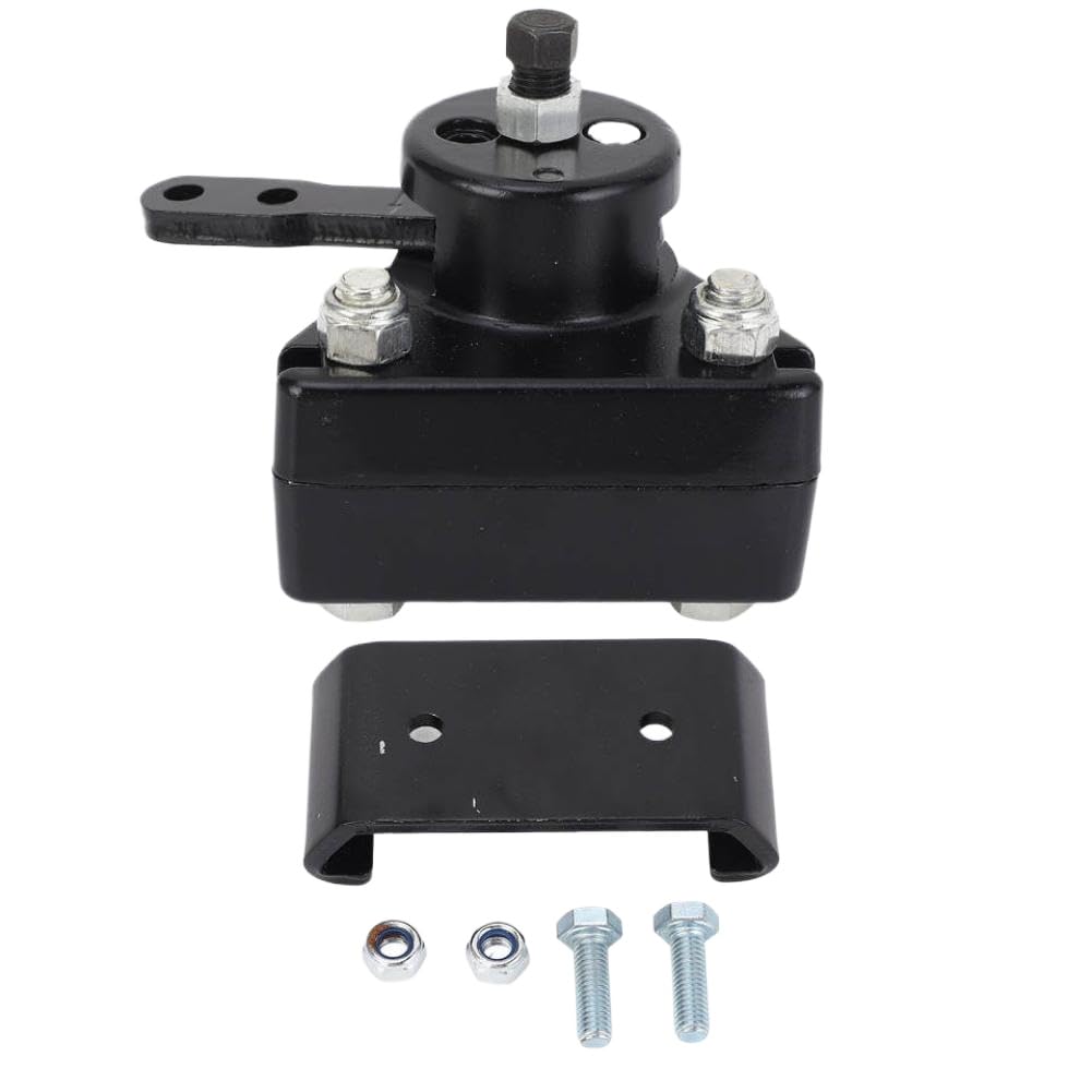 Kit de Pinza y Soporte de Freno Mecánico para Go Kart con Pastillas Compatible con Manco 9598 9597(Black)