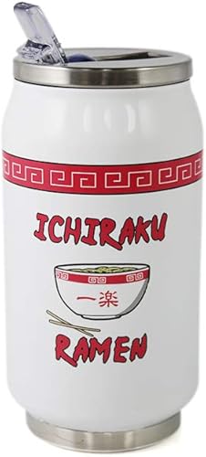 Miniatura 5 de Naruto Shippuden Ichiraku Ramen - Lata térmica de viaje de acero inoxidable  Lata térmica de 9 onzas  Con la tienda Ichiraku Ramen  Producto oficial
