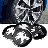 Auto-Radfelgen-Naben-Mittelabdeckungsaufkleber für Peugeot 607 806 807