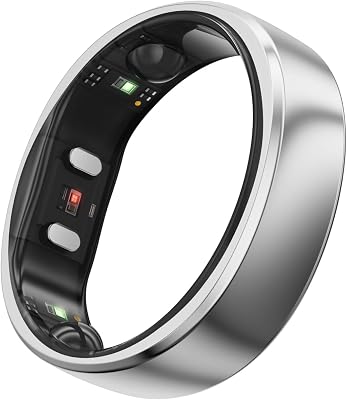 RingConn Gen 2 Smart Ring, Primo Al Mondo con Monitoraggio OSA, Nessun Abbonamento All’App, 12 Giorni di Batteria, Tracker di Stress/Frequenza Cardiaca/Salute Femminile, Compatibile Con Android e iOS