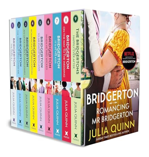 Bridgerton Series Complete 9-Book Collection by Julia Quinn (The Duke and I; The Viscount Who Loved Me; An Offer From a Gentleman; Romancing Mister ... Wedding; The Bridgertons: Happily Ever After)
