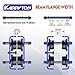 KARRYTON 1Ton/2200LBS I-Beam Trolley for Electric Hoist, Adjustable Manual Trolley Fits 2.5''-5'' Beam Flange, Push Beam Trolley for PA600, PA800 and P1000 Electric Hoist