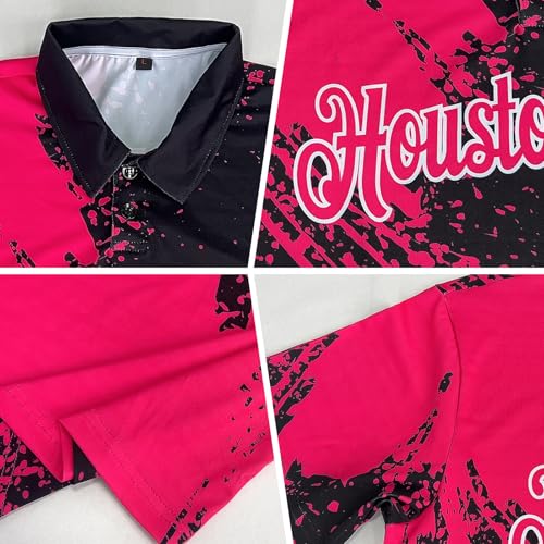 Custom Golf Bowling Polo Shirts Personalized Brush Style Tennis Jerseys Casual Business Work Uniforms for Adult Youth4