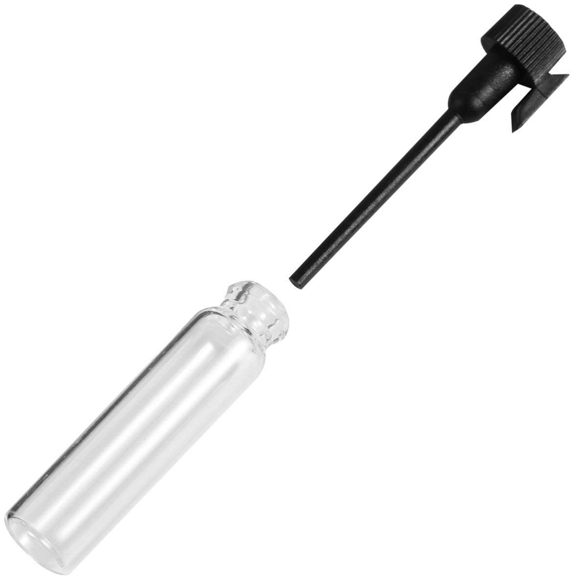 EXCEART 100 Piezas Mini Botellas de Perfume Vacías Frasco Cuentagotas 1 Ml Negro