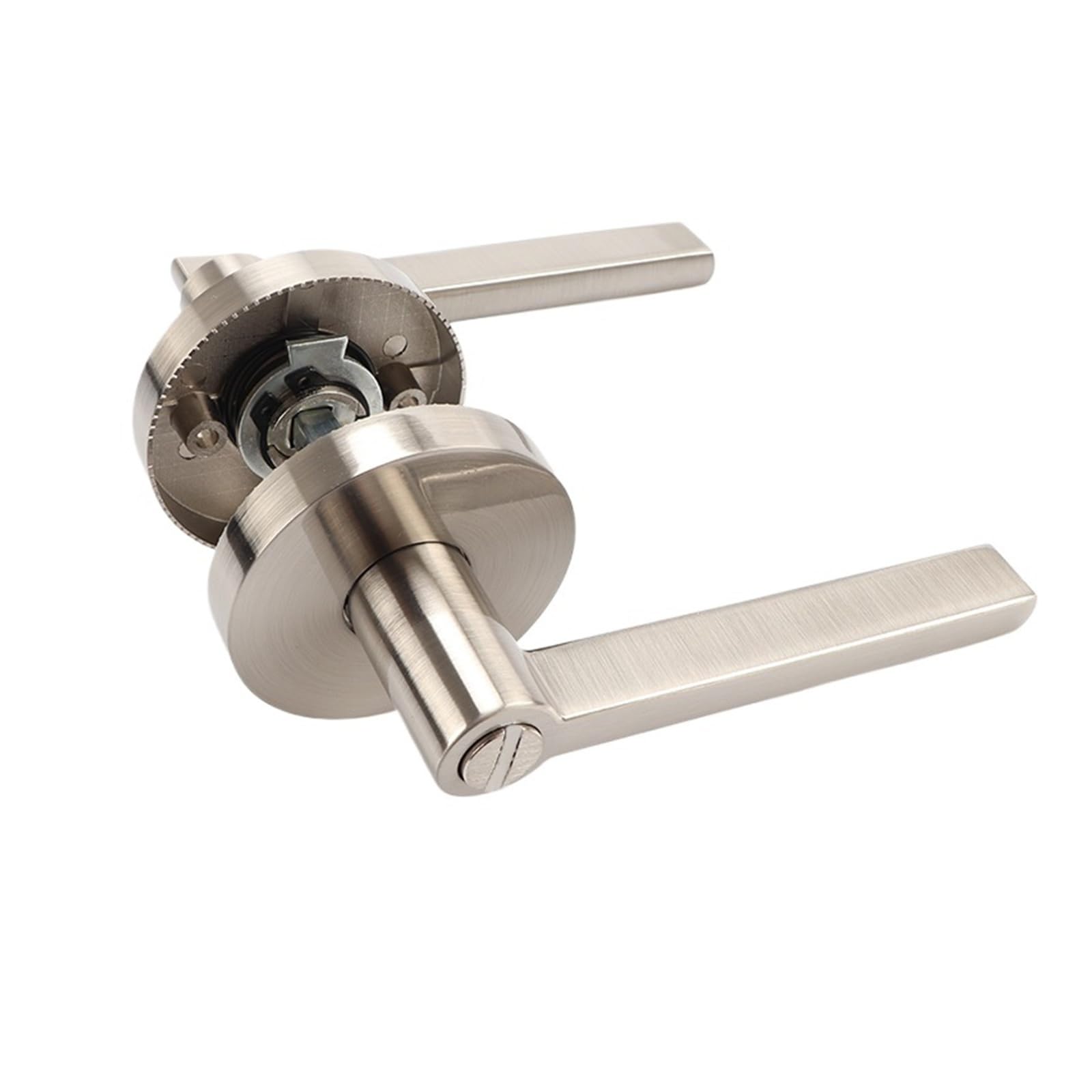 Indoor door lock round silent bedroom handle keyless(Round - keyless)