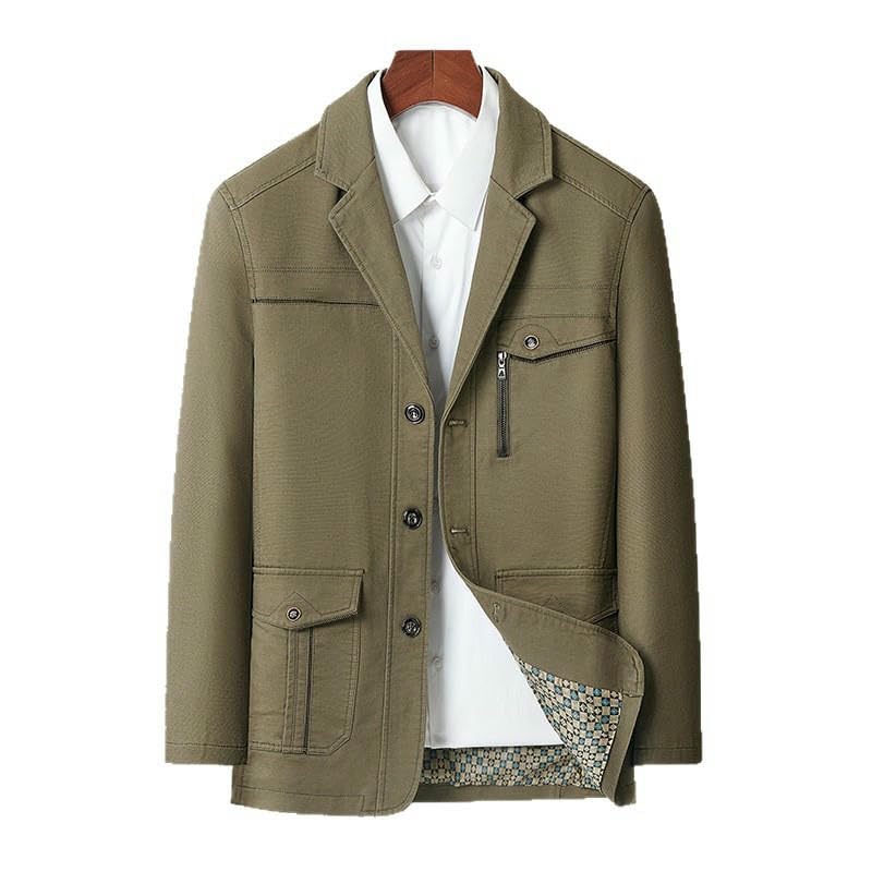 Veste d'automne en coton homme pour se protéger du vent de mi-saison - 5
