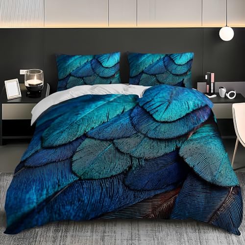 PatróN de Plumas HD Funda Nórdica Soltero