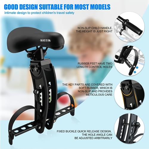 image for XIEEIX Kids Bike Seat Set,New MTB Child Seat, Front Mounted Bicycle Se