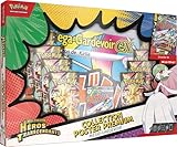 Pokémon : Collection Poster Premium Méga Évolution – Héros Transcendants – Méga Gardevoir (1 Carte Promo Brillante, 1 Poster Double Face et 10 boosters)