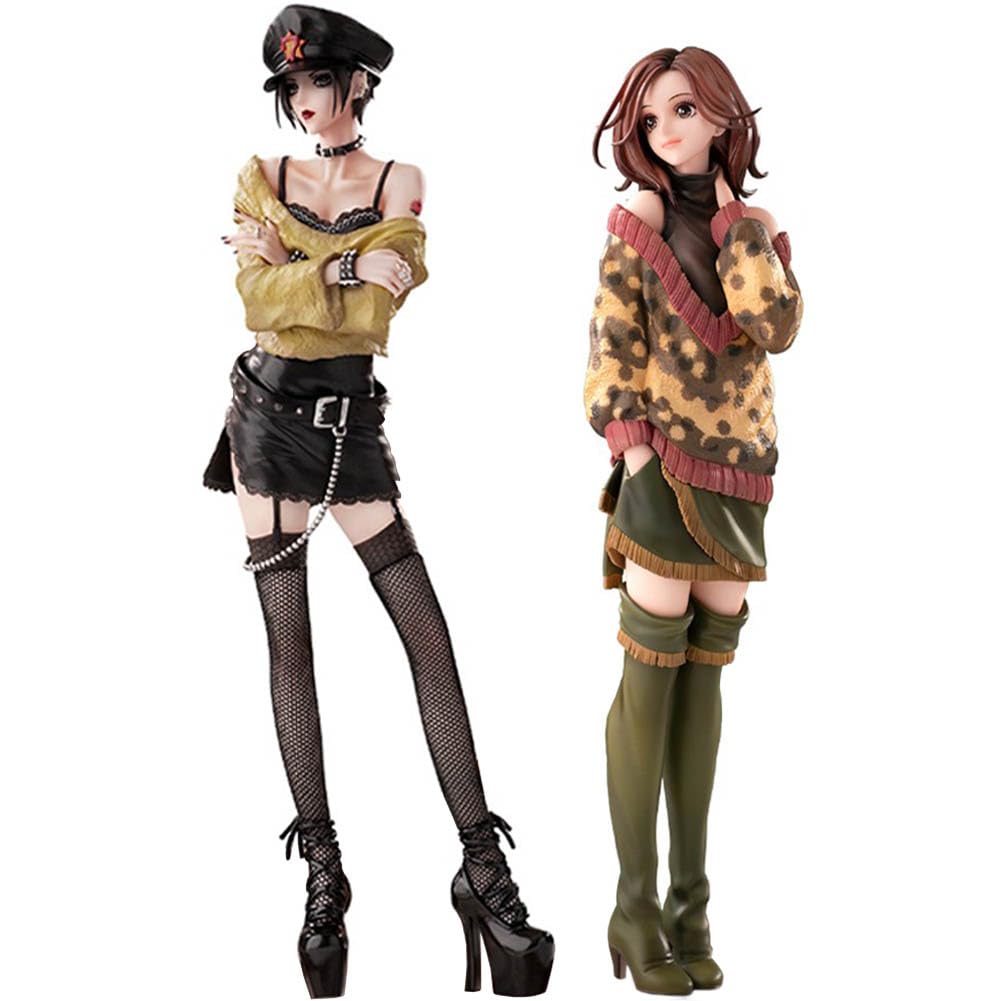 DEXSHUN 2 pz Komatsu/Osaki Nana Figura Anime Statua Figure Komatsu Osaki Nana in piedi Modello PVC Anime Action Figure Decorazione Ornamento Regalo per Fan 22 cm