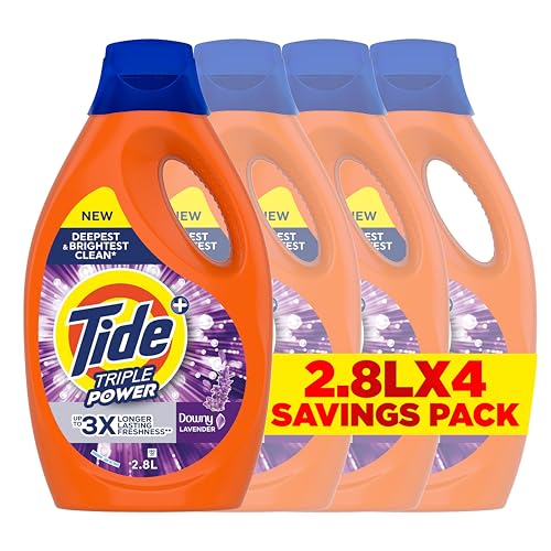 Tide Laundry Detergent Power Gel Lavender Fresh 11.2L (2.8L x 4)